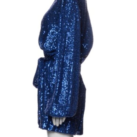 NWT! Jay Godfrey V-Neck Sequin Romper Size 10/USA Large - Picture 2 of 5